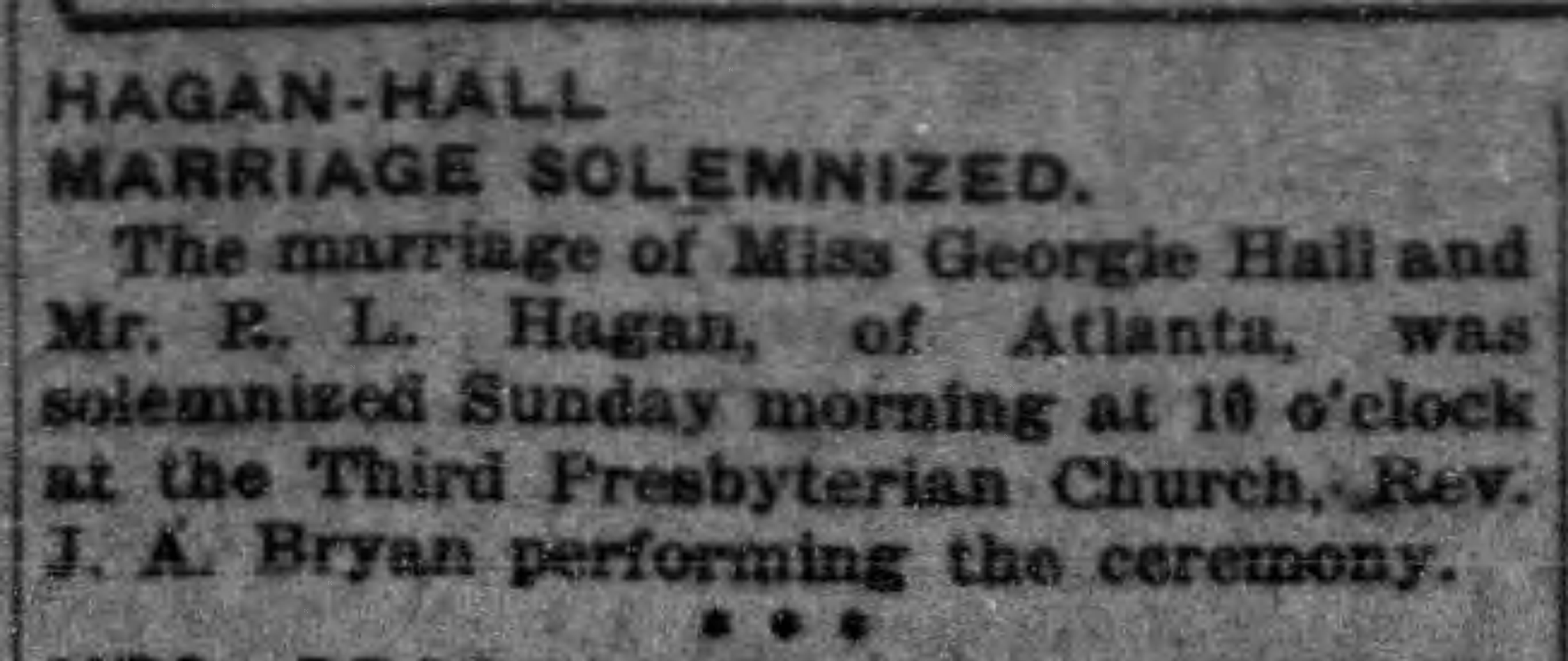 Georgie Hall-E.L. Hagan